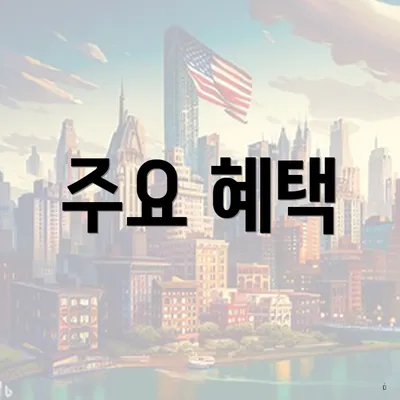 주요 혜택