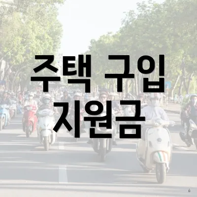주택 구입 지원금
