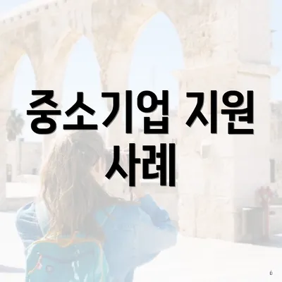 중소기업 지원 사례