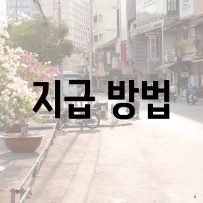 지급 방법