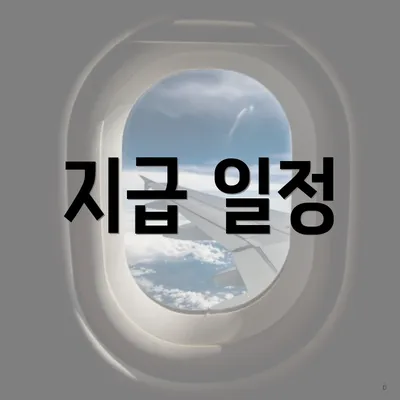 지급 일정