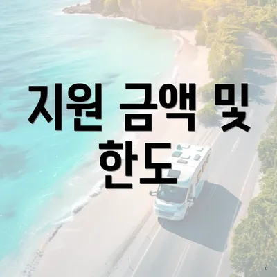 지원 금액 및 한도