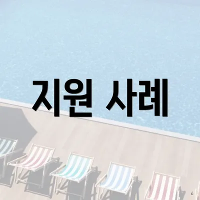지원 사례