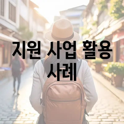 지원 사업 활용 사례