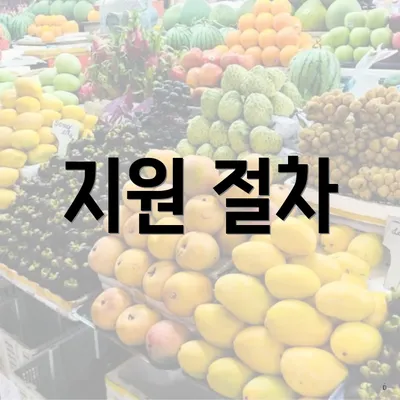 지원 절차