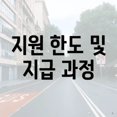지원 한도 및 지급 과정