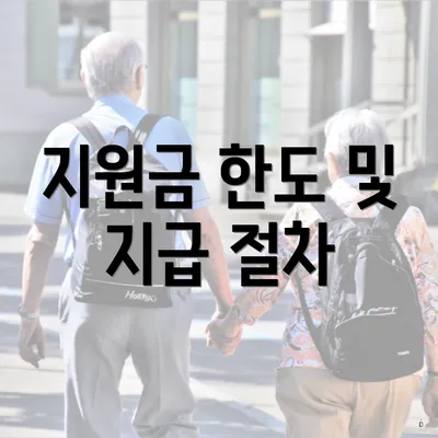 지원금 한도 및 지급 절차