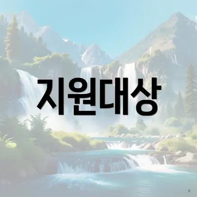지원대상