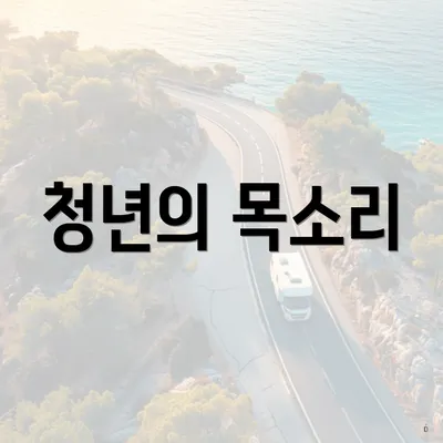 청년의 목소리