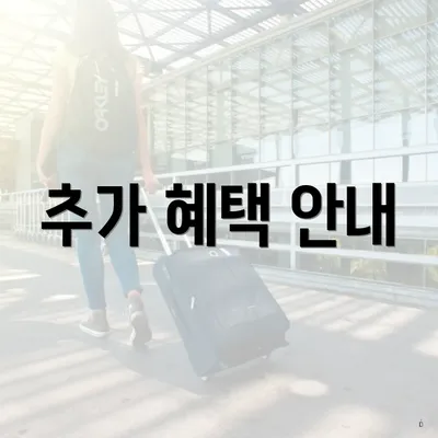 추가 혜택 안내