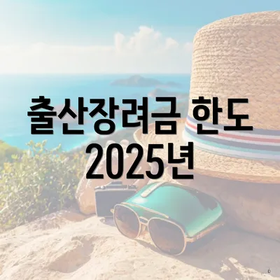 출산장려금 한도 2025년
