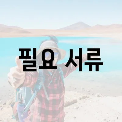필요 서류