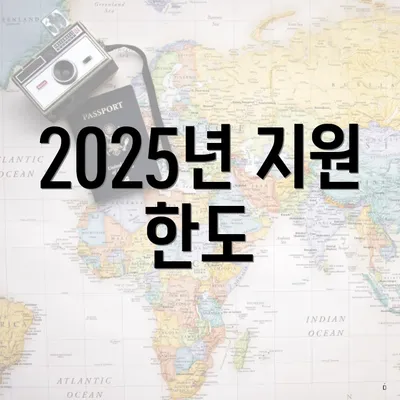 2025년 지원 한도