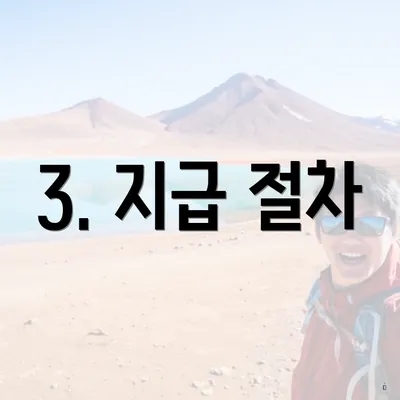 3. 지급 절차