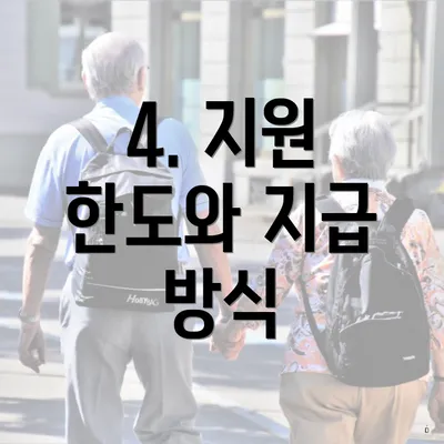 4. 지원 한도와 지급 방식
