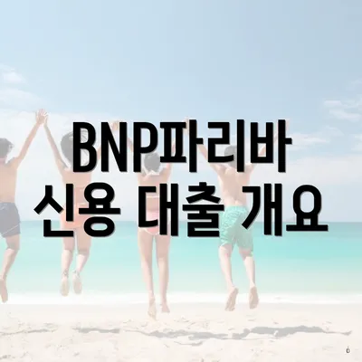BNP파리바 신용 대출 개요
