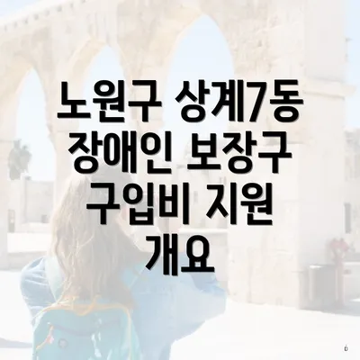 노원구 상계7동 장애인 보장구 구입비 지원 개요