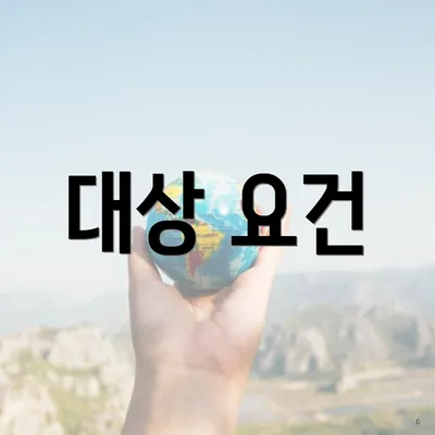 대상 요건