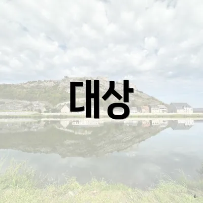 대상
