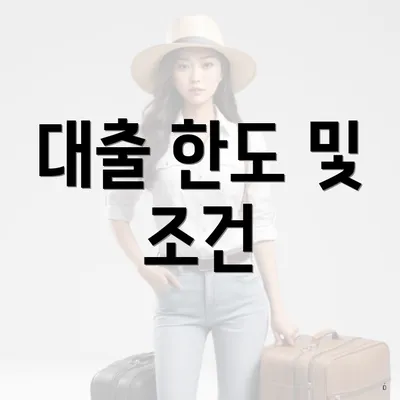 대출 한도 및 조건
