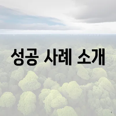 성공 사례 소개