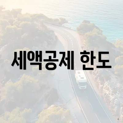 세액공제 한도