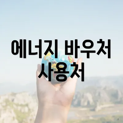 에너지 바우처 사용처