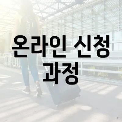 온라인 신청 과정