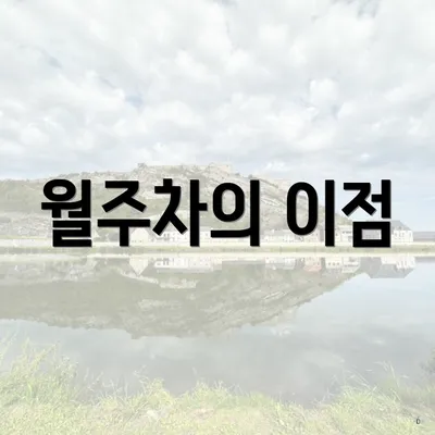 월주차의 이점