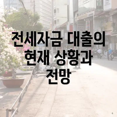 전세자금 대출의 현재 상황과 전망