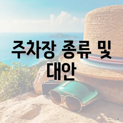 주차장 종류 및 대안