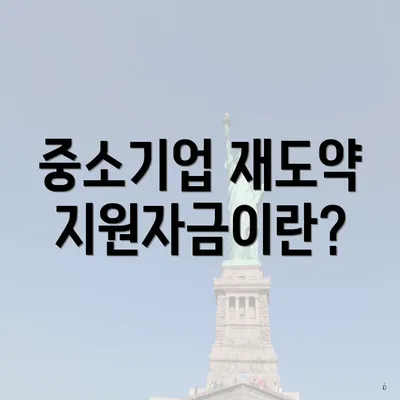 중소기업 재도약지원자금이란?