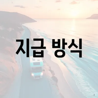 지급 방식