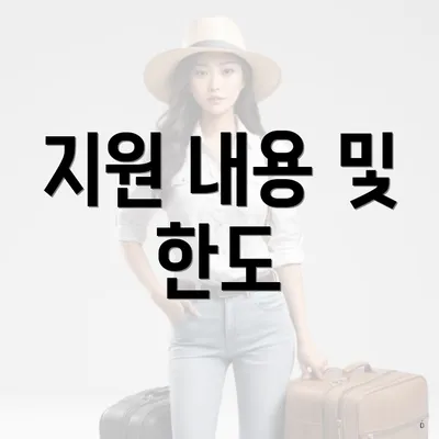 지원 내용 및 한도