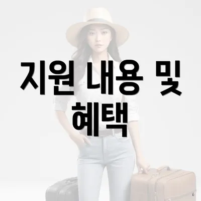 지원 내용 및 혜택
