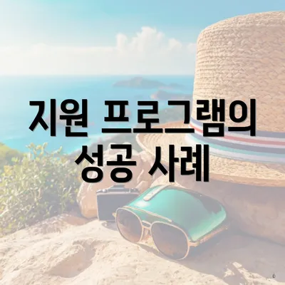 지원 프로그램의 성공 사례