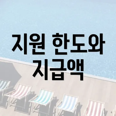 지원 한도와 지급액