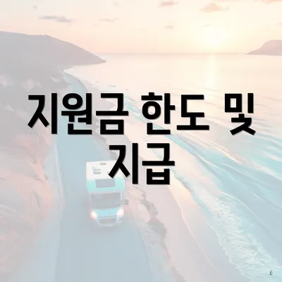 지원금 한도 및 지급