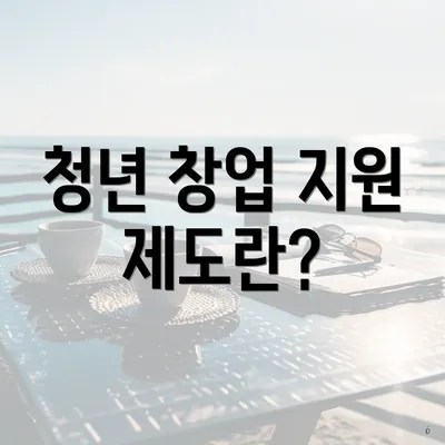 청년 창업 지원 제도란?