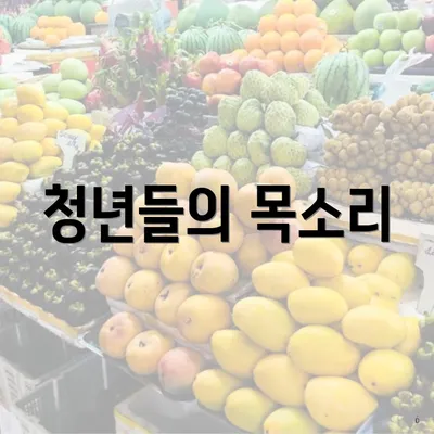 청년들의 목소리