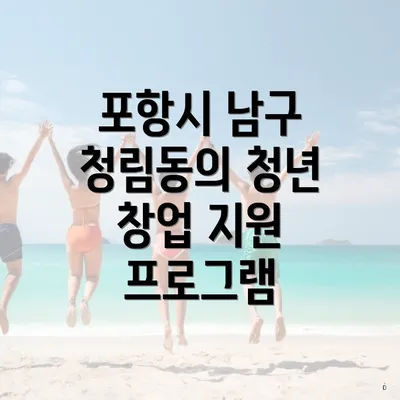 포항시 남구 청림동의 청년 창업 지원 프로그램