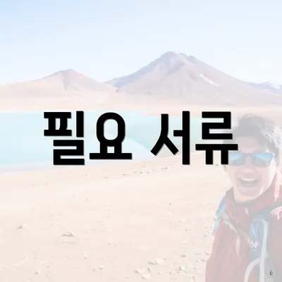 필요 서류