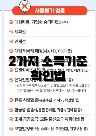 2가지 소득기준 확인법