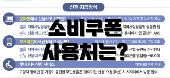 소비쿠폰 사용처는?