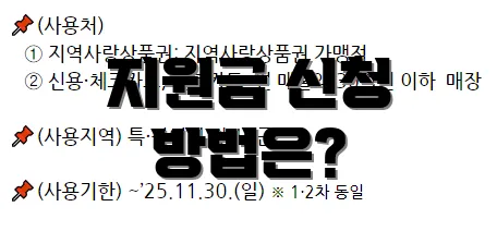 지원금 신청 방법은?