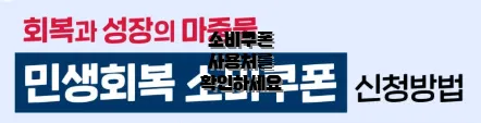소비쿠폰 사용처를 확인하세요