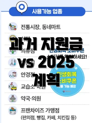 과거 지원금 vs 2025 계획