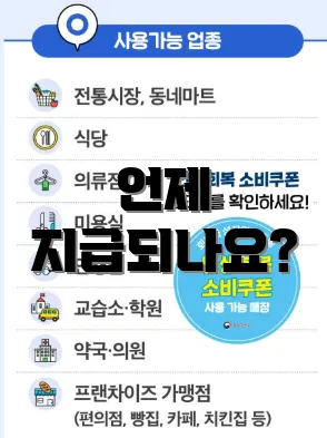 언제 지급되나요?