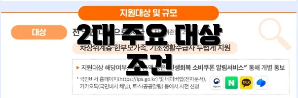 2대 주요 대상 조건