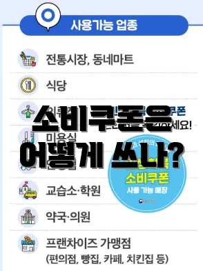 소비쿠폰은 어떻게 쓰나?